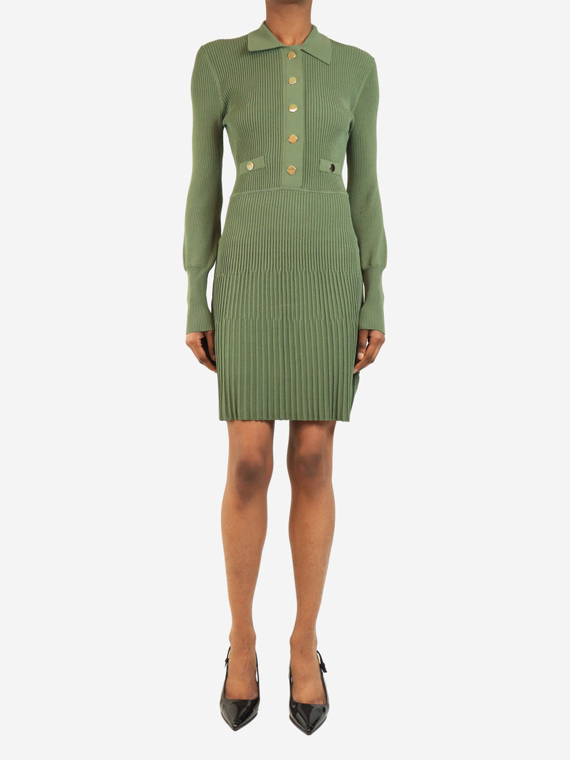 Green Lauper ribbed dress - size S Dresses Veronica Beard 