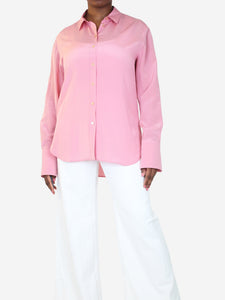 Joseph Pink bohemian silk shirt - size UK 14