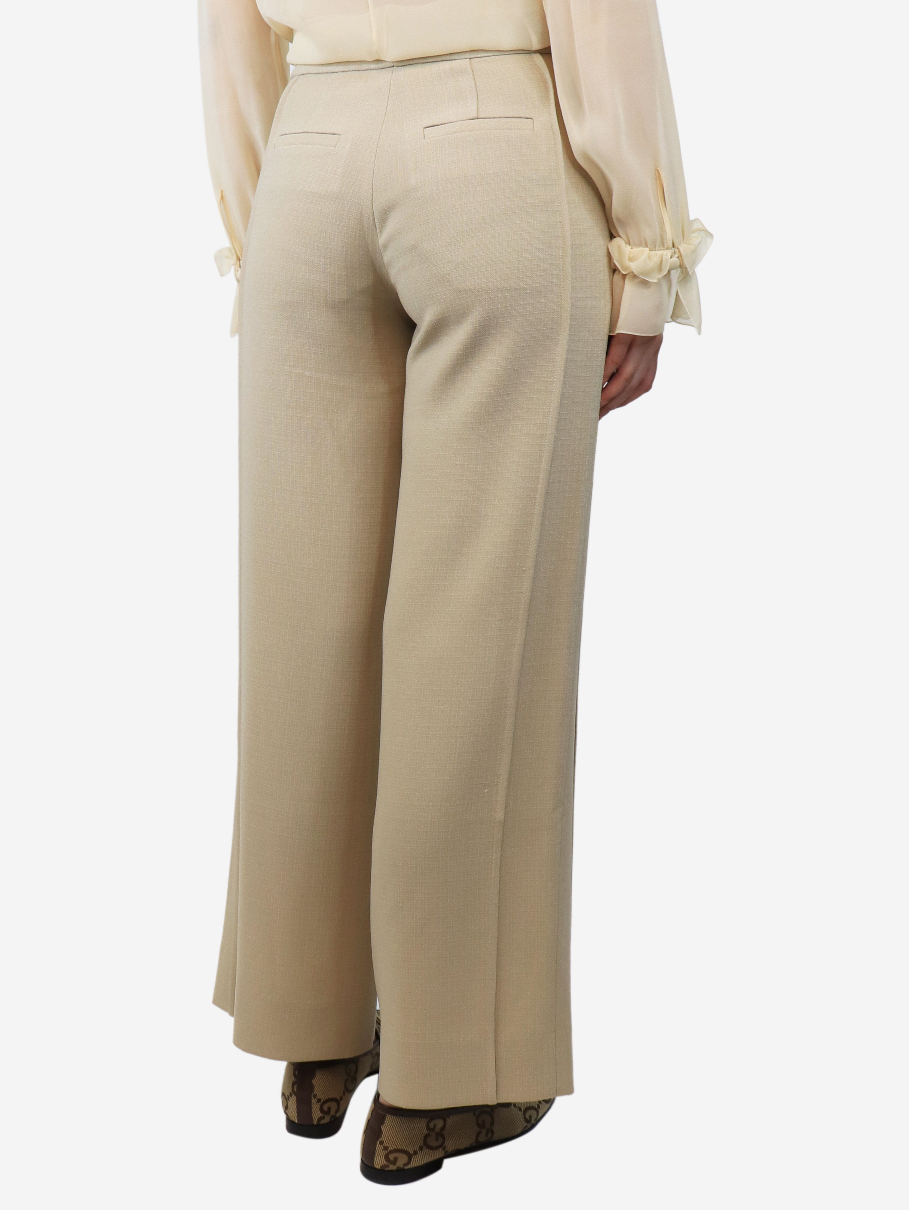 Neutral wide-leg trousers - size S Trousers Clea 