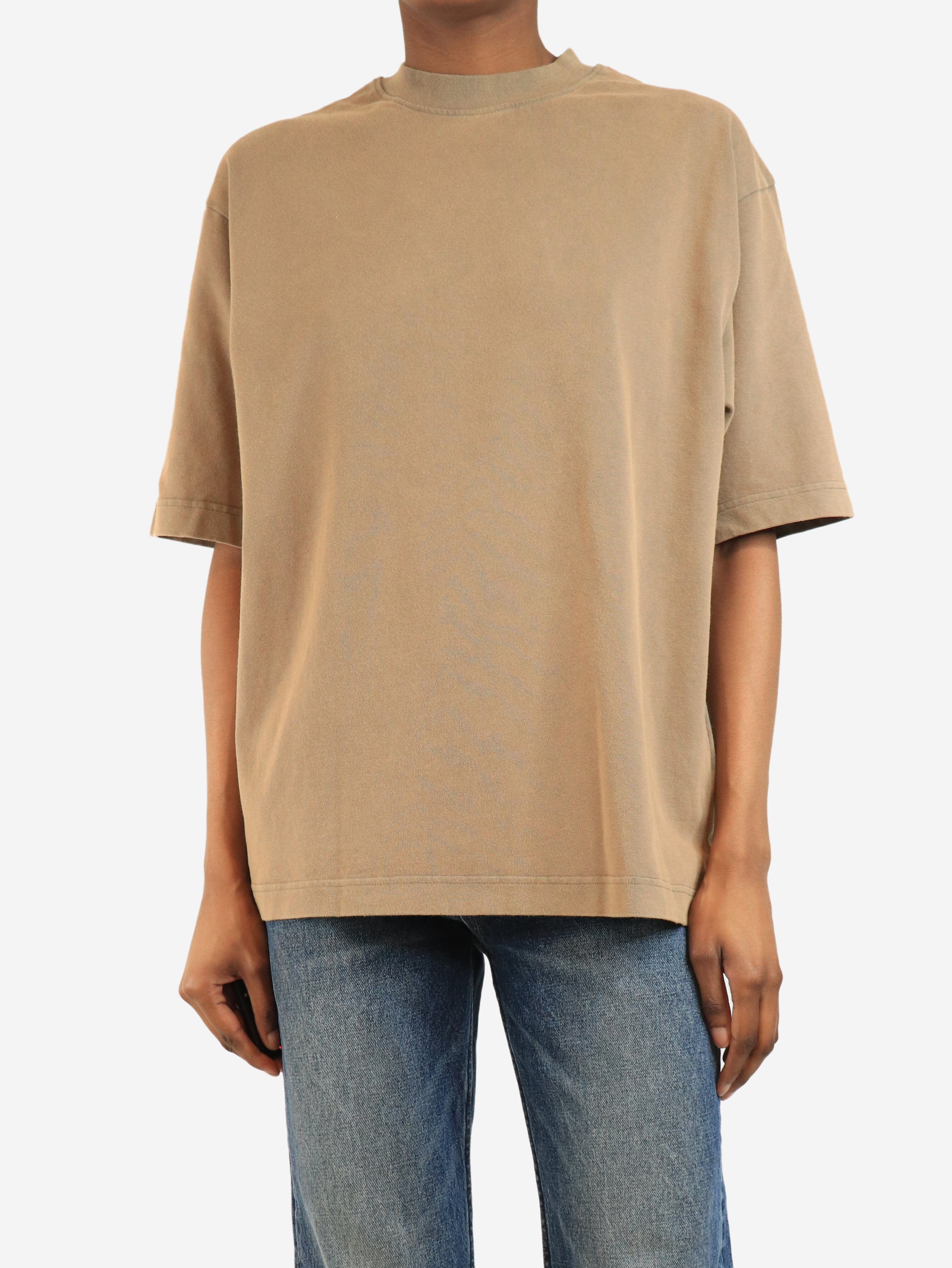 Brown faded t-shirt - size XS Tops Acne Studios 
