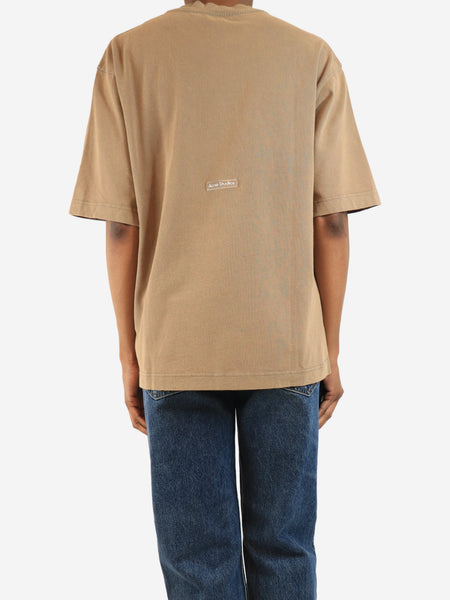 Brown faded t-shirt - size XS alternate image