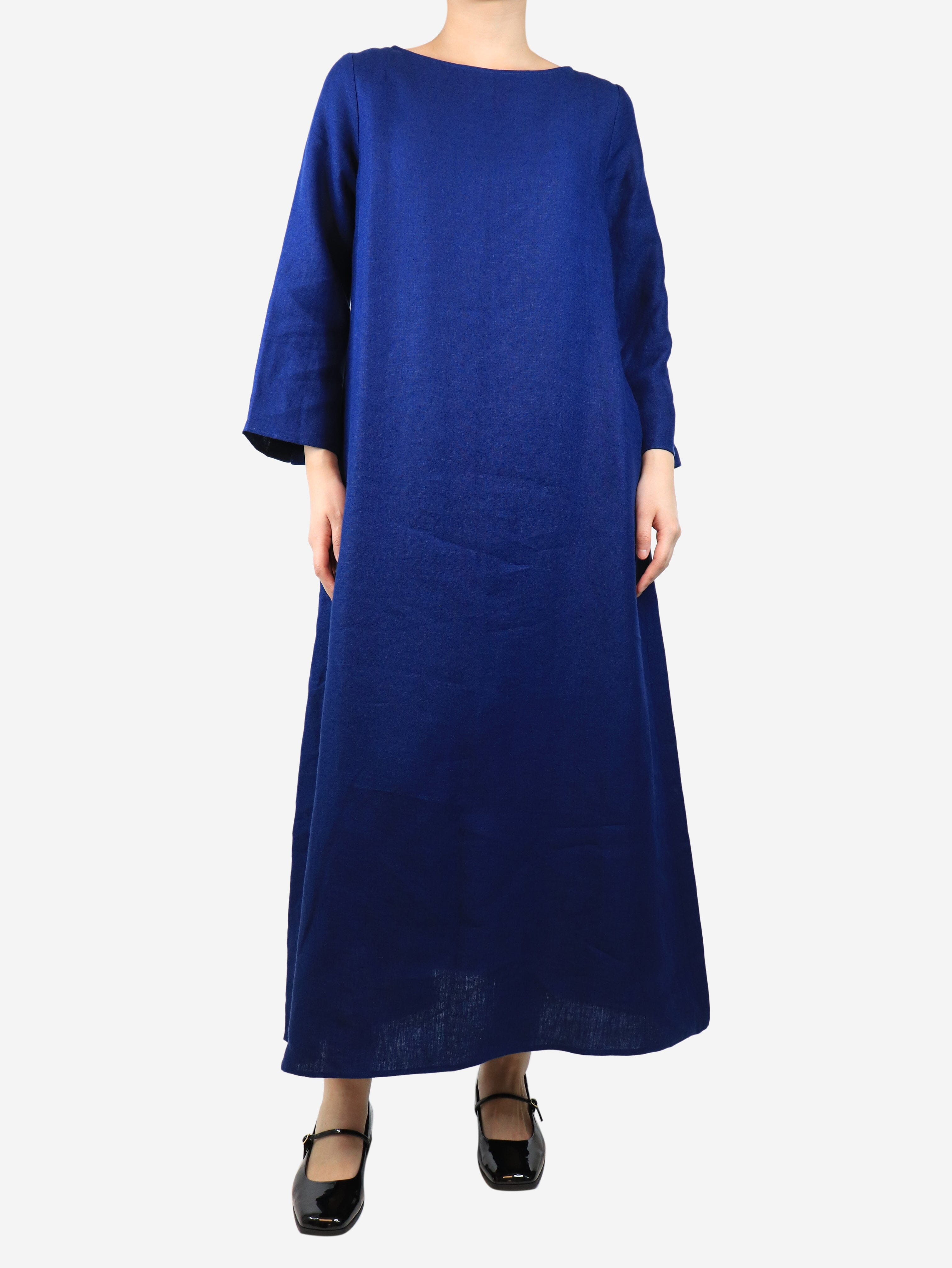 Blue linen maxi dress - size M Dresses Bamford 