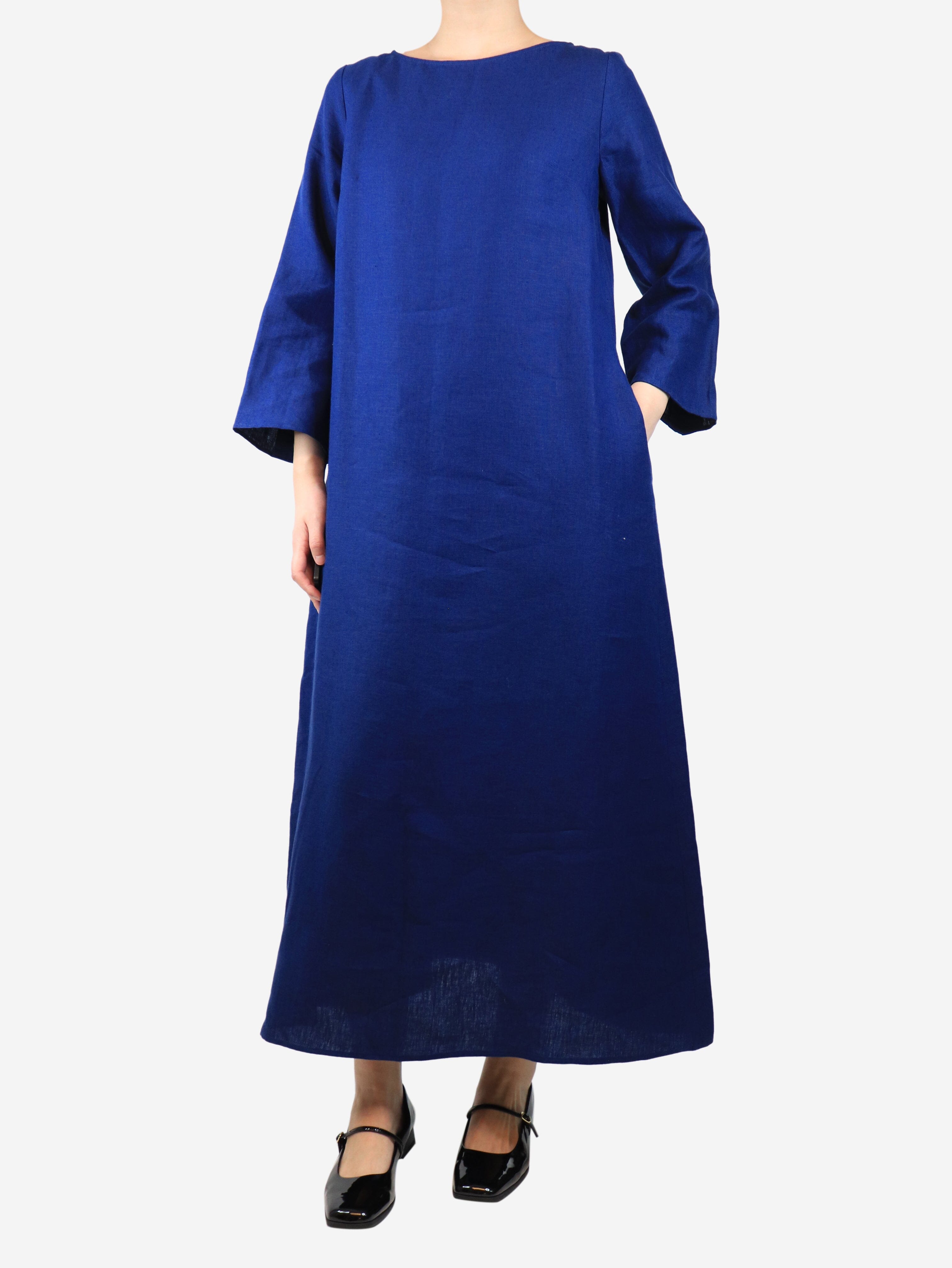 Blue linen maxi dress - size M Dresses Bamford 