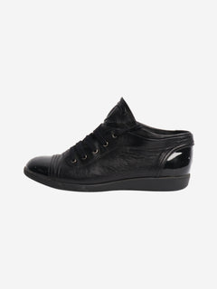 Chanel Black lace up trainers - size EU 37.5 (UK 4.5) Trainers Chanel 