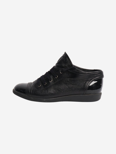 Chanel Black lace up trainers - size EU 37.5 (UK 4.5) Trainers Chanel 