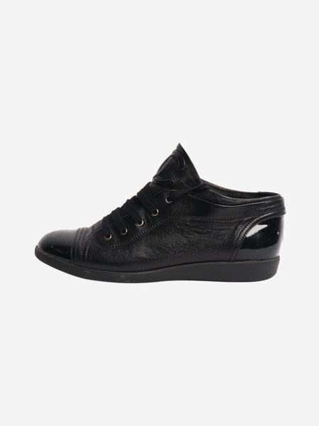 Black lace up trainers - size EU 37.5 (UK 4.5) product image