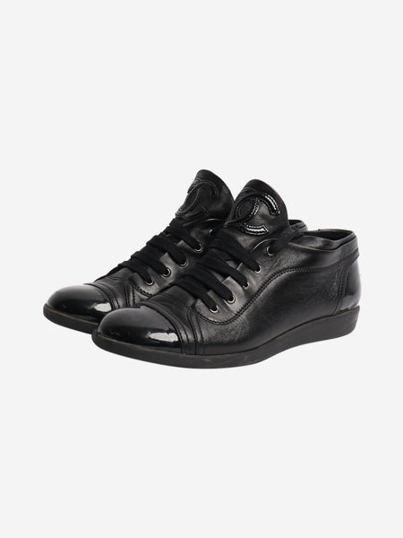Black lace up trainers - size EU 37.5 (UK 4.5) alternate image