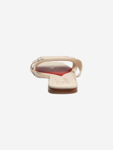 Roger Vivier Cream flat sandals - size EU 39
