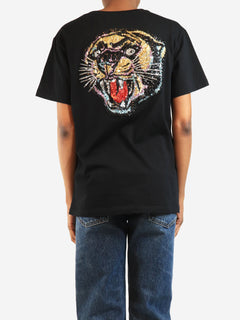 Black sequin logo t-shirt - size XS Tops Gucci 