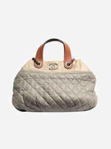 Chanel Grey 2010 diamond-quilted iridescent calfskin In The Mix bag