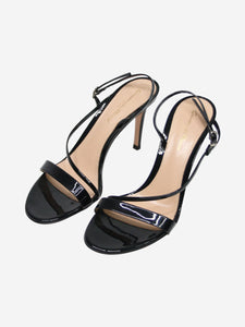 Gianvito Rossi Black patent sandal heels - size EU 37.5