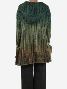 Saint Laurent Green hooded ombre cardigan - size XS