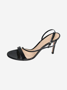 Gianvito Rossi Black patent sandal heels - size EU 37.5