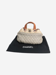 Chanel Grey 2010 diamond-quilted iridescent calfskin In The Mix bag