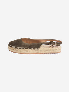 Khaki Paz espadrilles - size EU 36.5 Flat Shoes Gianvito Rossi 