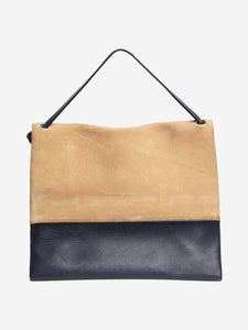 Celine Multicolour suede and leather shoulder bag