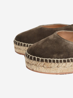 Khaki Paz espadrilles - size EU 36.5 Flat Shoes Gianvito Rossi 