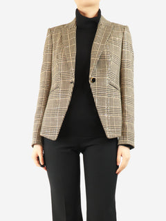 Neutral Dickey crystal-embellished jacket - size UK 8 Coats & Jackets Veronica Beard 