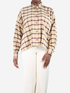 Isabel Marant Etoile Beige check flannel shirt - size FR 42