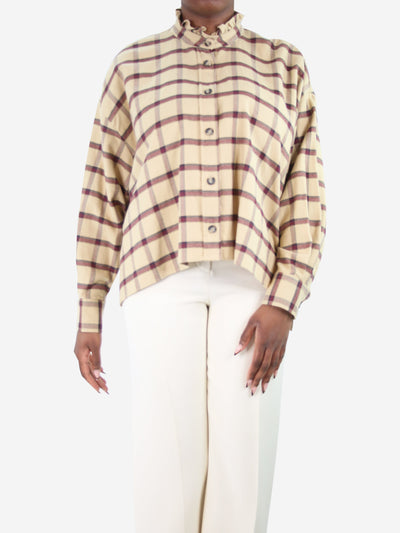 Beige check flannel shirt - size FR 42 Tops Isabel Marant Etoile 