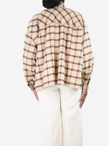 Isabel Marant Etoile Beige check flannel shirt - size FR 42