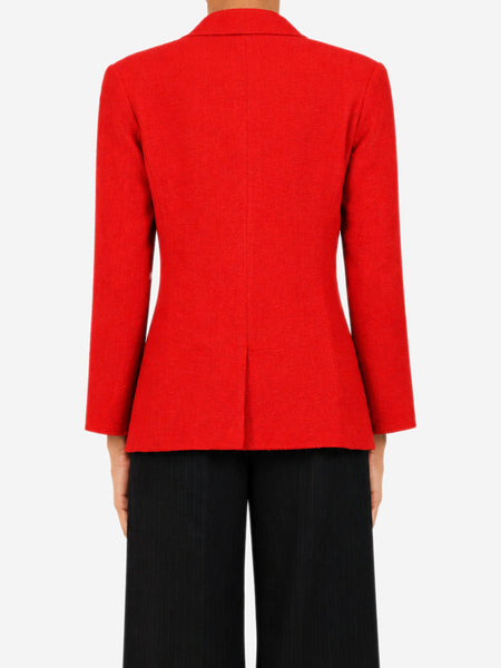 Red vintage 1998 tweed jacket - size UK 8 alternate image