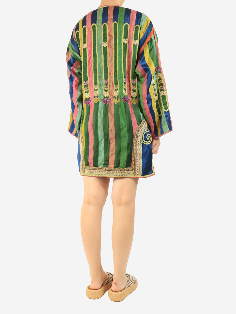 Multicolour silk tunic dress - size UK 10 Dresses Paul Smith 