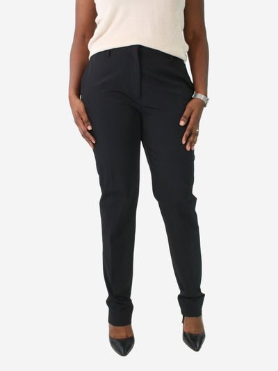 Black tailored straight-leg trousers - size IT 46 Trousers Prada 