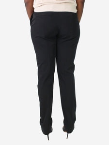 Prada Black tailored straight-leg trousers - size IT 46
