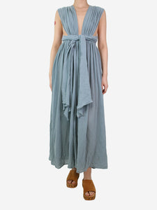Spiritum Blue halterneck dress - size UK 8