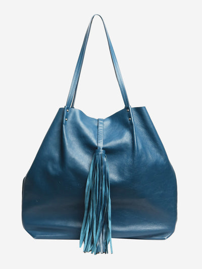 Blue leather tassel tote bag Tote Bags Jil Sander 