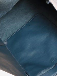 Jil Sander Blue leather tassel tote bag