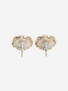 Pink cc chain studs Earrings Chanel 