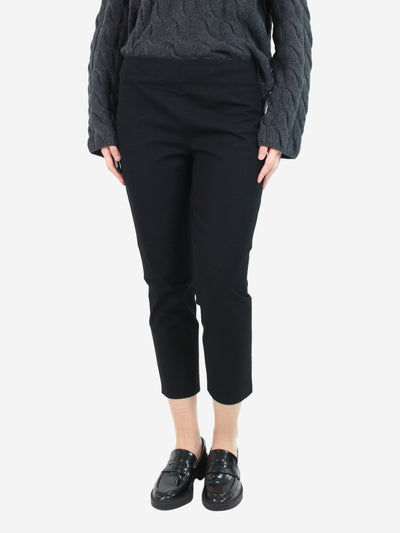 Black slim-fit cropped trousers - size UK 14 Trousers Joseph 