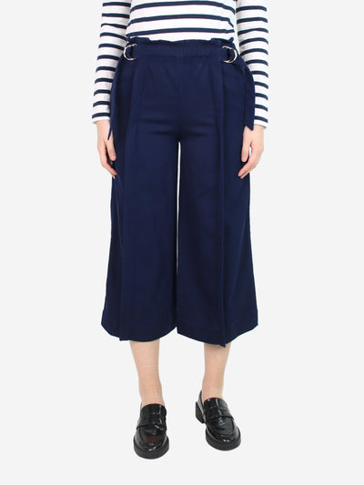 Blue wide-leg culottes - size UK 8 Trousers Chloe 