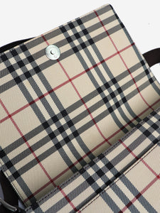 Burberry Neutral Nova Check shoulder bag