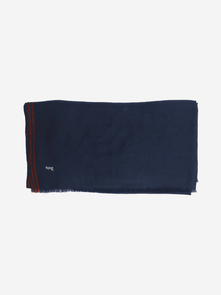 Dark blue cashmere scarf product image
