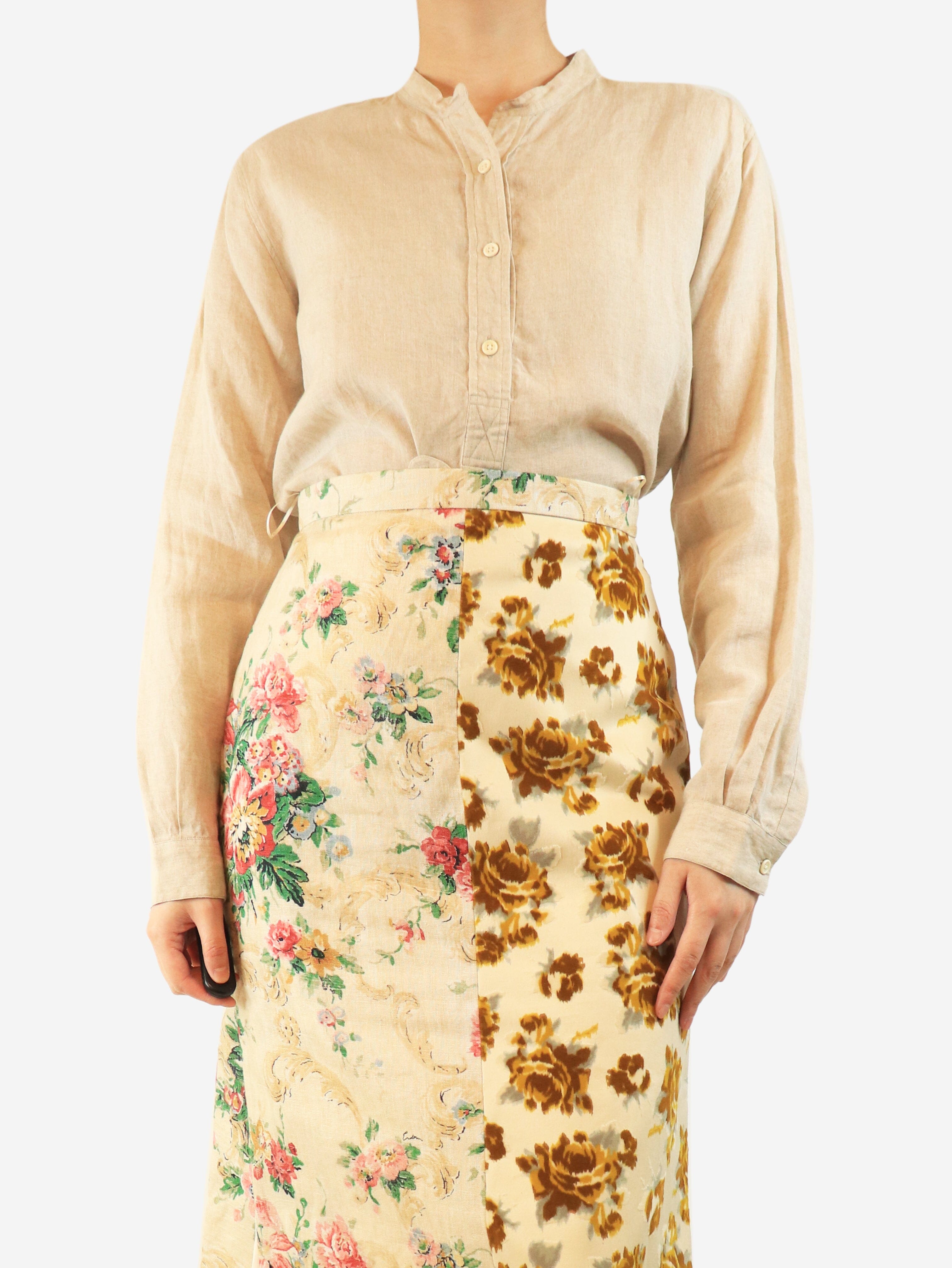 Neutral linen shirt - size UK 10 Tops Margaret Howell 