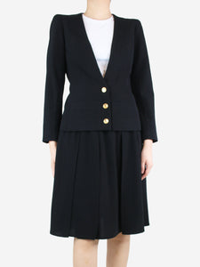 Chanel Black wool jacket - size UK 10