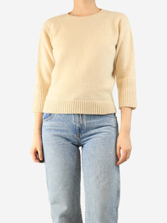 Cream cashmere jumper - size UK 14 Knitwear Margaret Howell 