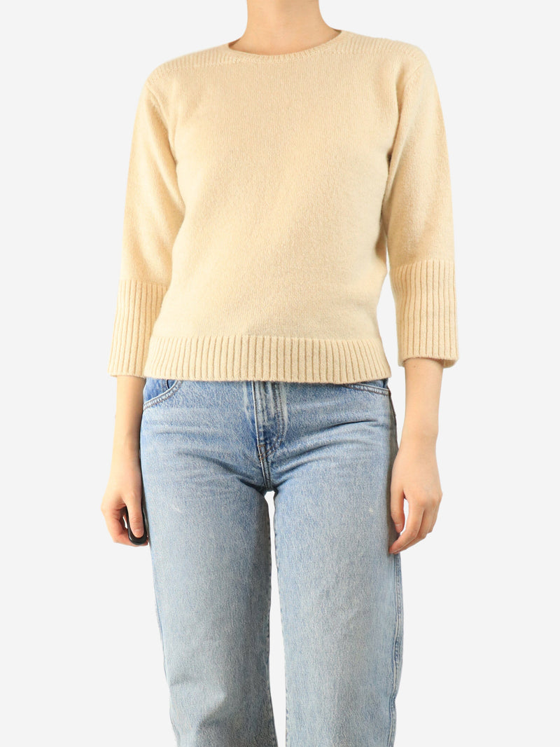 Cream cashmere jumper - size UK 14 Knitwear Margaret Howell 