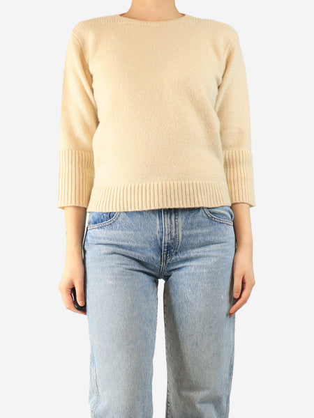 Cream cashmere jumper - size UK 14 product image