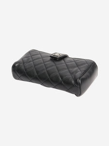 Chanel Black 2014 lambskin quilted O-Mini clutch