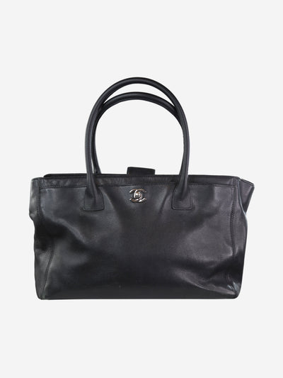 Black 2008 CC lock tote bag Top Handle Bags Chanel 