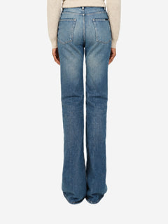Blue 70's flared jeans - size UK 8 Trousers Saint Laurent 