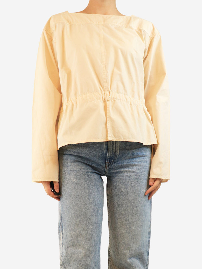 Cream long sleeve top - size UK 10 Tops Lemaire 