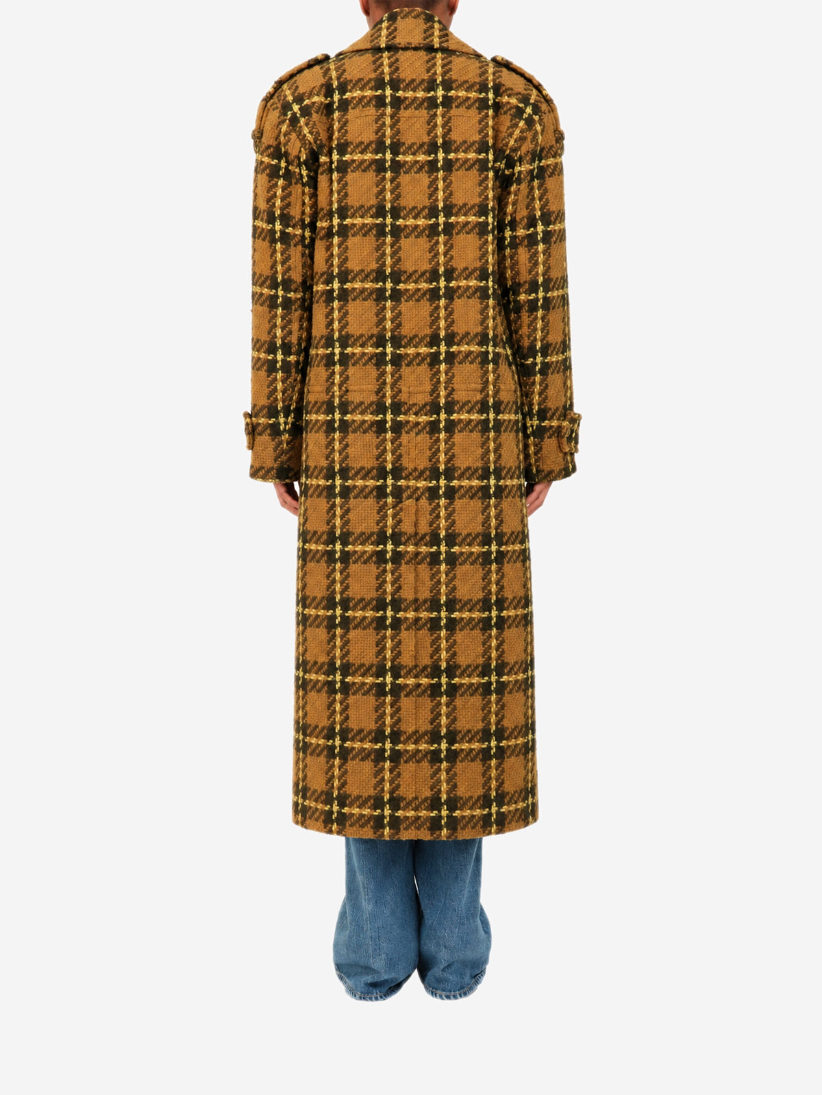 Brown check wool Luminosity coat - size UK 8 Coats & Jackets Zimmermann 