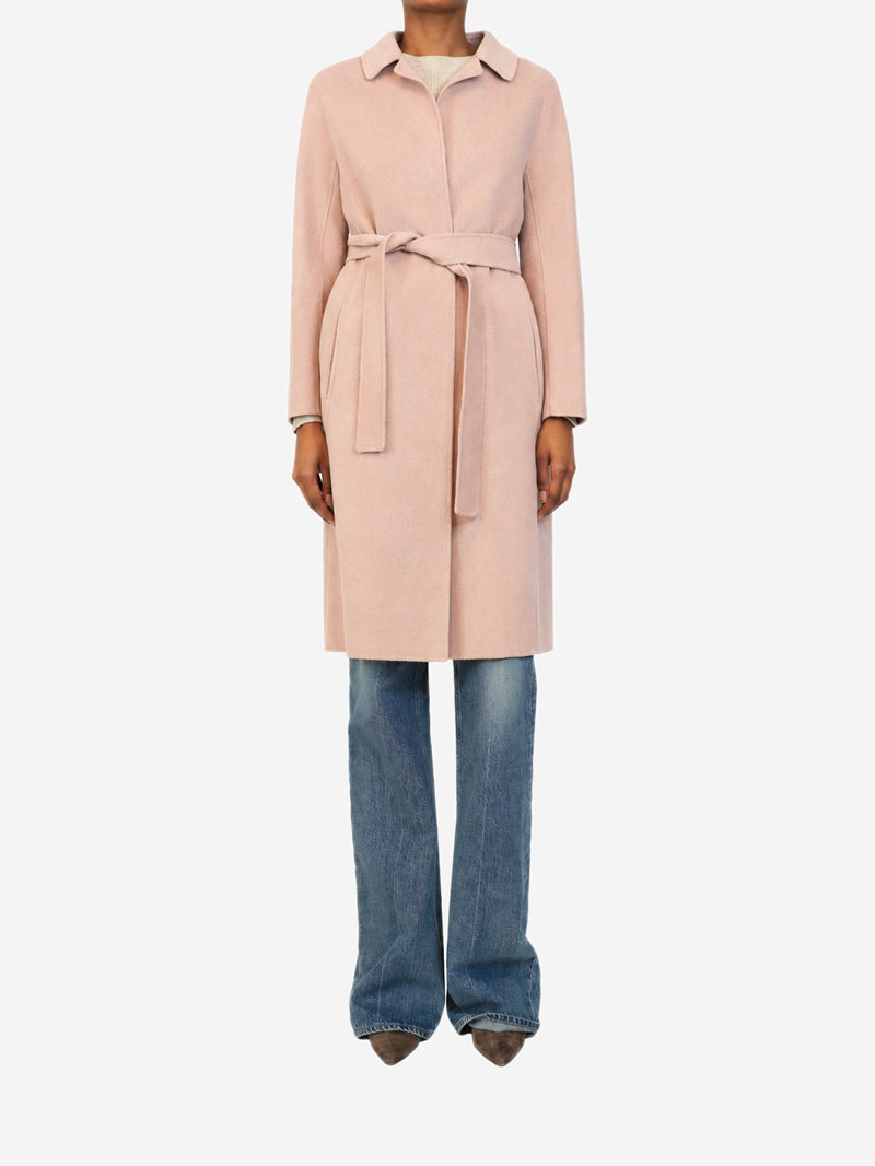 Pink belted wool midi coat - size UK 6 Coats & Jackets S'Max Mara 
