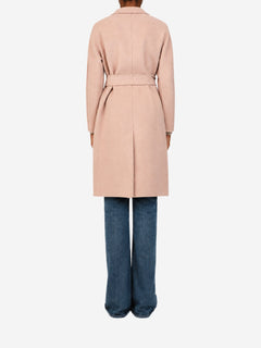 Pink belted wool midi coat - size UK 6 Coats & Jackets S'Max Mara 