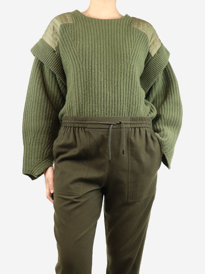 Marfa Stance Green crew jumper - size S Knitwear Marfa Stance 